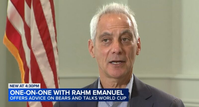 Former Chicago Mayor Rahm Emanuel urges Bears to get serious on stadium talks, speaks on presence at Knicks game