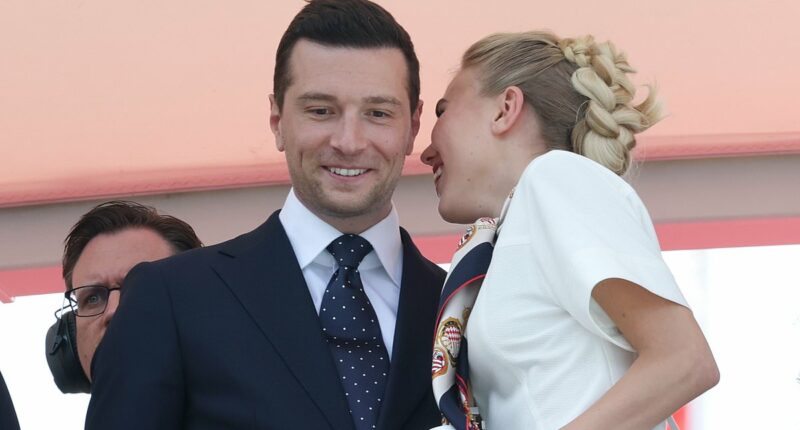French presidential hopeful and hero of the working class Jordan Bardella, 30, faces backlash over cosy photos with Italian princess, 22, at the Monaco Grand Prix