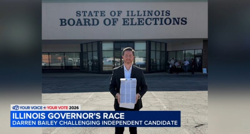 Illinois governor's race: Independent gubernatorial candidate Collin Corbett faces ballot challenge from Darren Bailey campaign