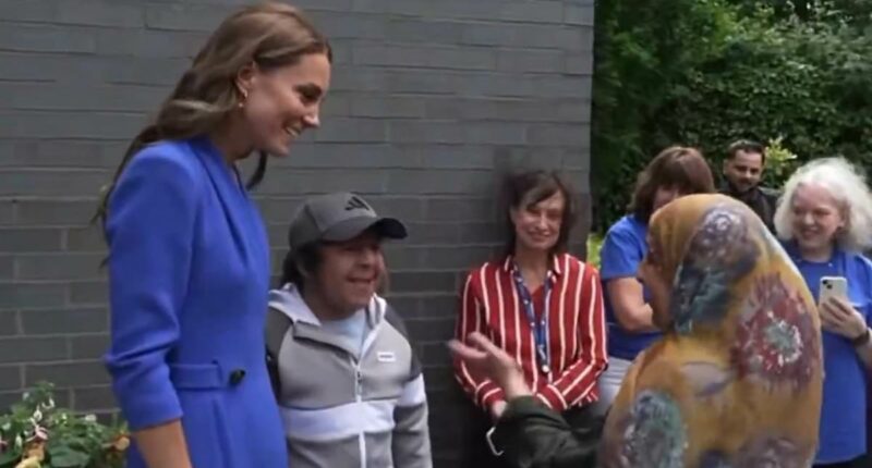 'It's a dream come true to see you': Emotional moment Kate meets cancer patient who was 'inspired' by Princess's recovery