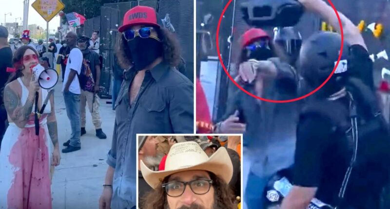 Jan. 6 rioter Jon Mellis says masked mob doused him with gasoline at Los Angeles anti-ICE protest