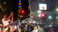 Knicks fan uses traffic cameras to document elation, chaos outside MSG during Finals