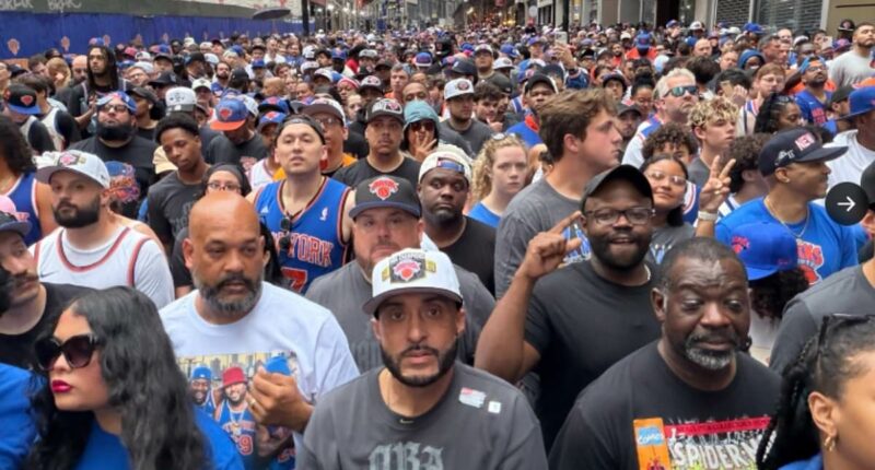 Knicks fans line up overnight and millions arrive for NBA title parade