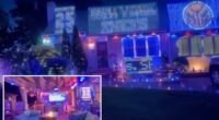 Long Island superfan celebrating NBA Finals run with 10,000 LED light display that costs $5K
