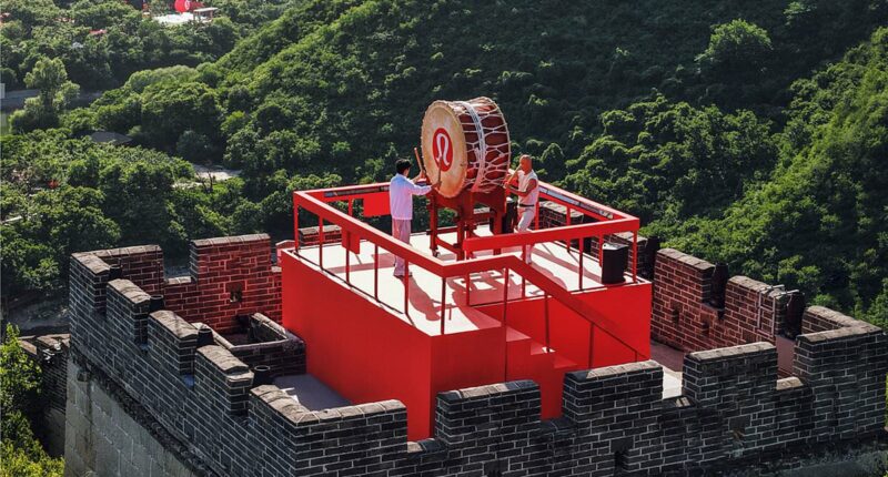 Lululemon apologizes for making huge cultural faux pas during yoga festival at the Great Wall of China
