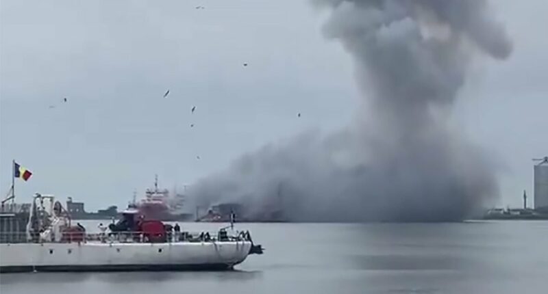 Marine drone explodes in NATO-member Romania port, sparking evacuation