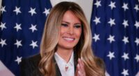 Melania stuns in Dolce suit and her favorite $900 shoes... as she hands out prizes amid an AI storm rattling the White House