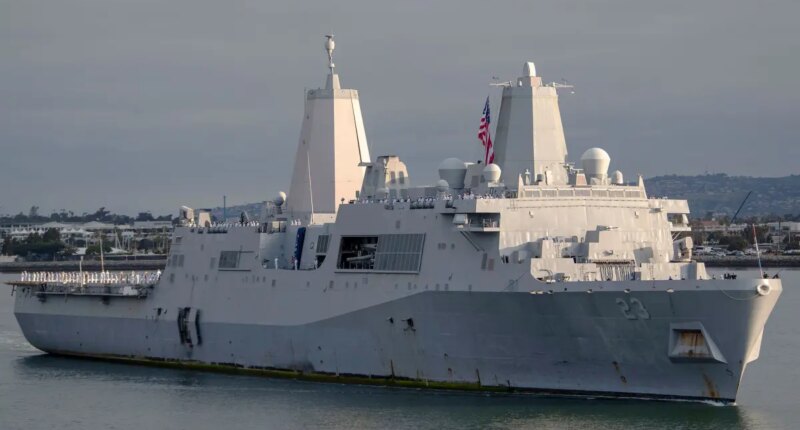 Mystery as US Marine vanishes off massive ship off California coast