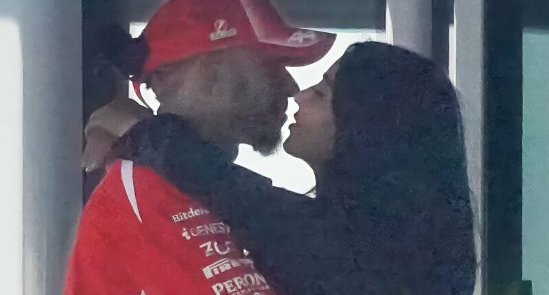 New photos catch Kim Kardashian's intimate moment with Lewis Hamilton