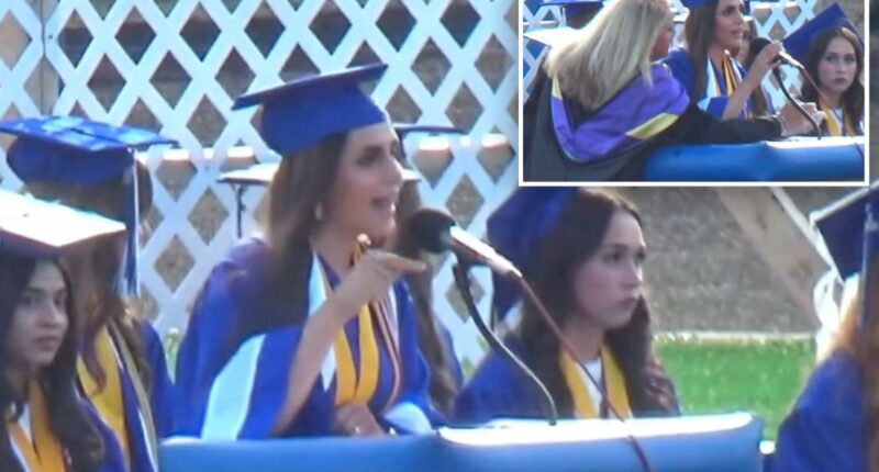 North Carolina HS valedictorian's anti-Israel rant dramatically cut off by principal after she blasts ICE