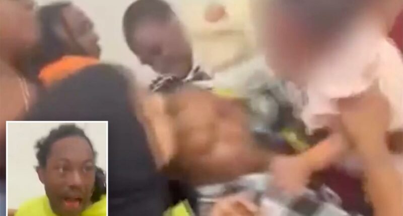 Pennsylvania kindergarten graduation ceremony descends into chaos as baby caught up in brawl among adults