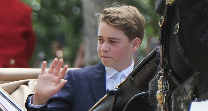 Prince George, 12, puts on a smart display as he joins his siblings Princess Charlotte, 11, and Prince Louis, 8, at Trooping the Colour