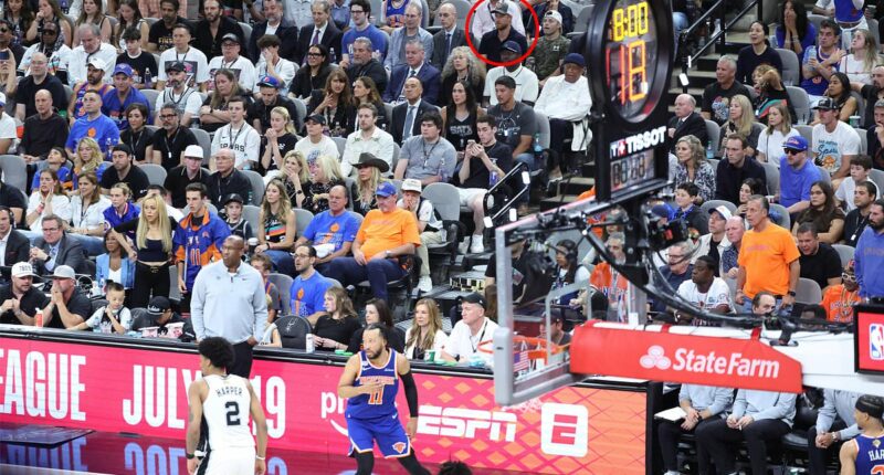Prince Harry stuck in 8th row at NBA Finals behind the likes of Tinseltown's REAL royalty including Ben Stiller and Timothee Chalamet