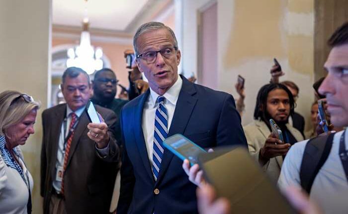 Senate in overnight session as Republicans debate limits on $1.8B Trump settlement