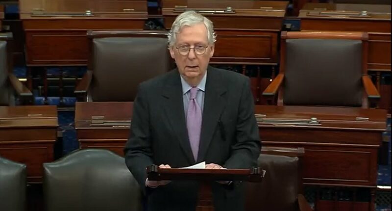 Senator Mitch McConnell, 84, rushed to the hospital