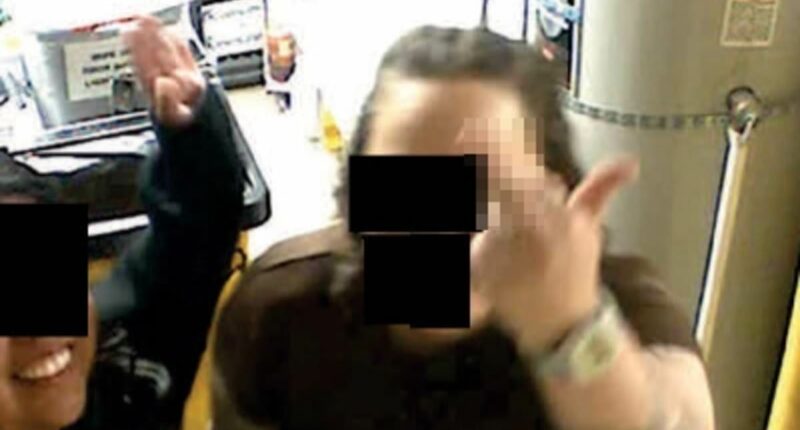 Smirking court clerks 'snuck migrants out back to avoid ICE'