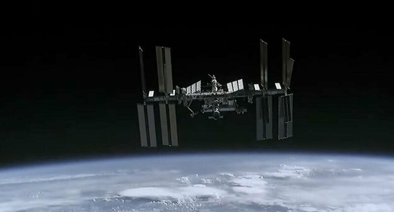 Space station crew briefly moves to