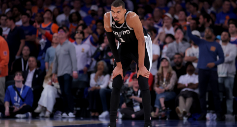 Spurs' Victor Wembanyama unbothered by Knicks fans throwing eggs at him after Game 4 loss