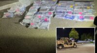 Suspects crash through Camp Pendleton gate with 112 pounds of cocaine and fentanyl