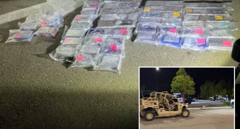 Suspects crash through Camp Pendleton gate with 112 pounds of cocaine and fentanyl