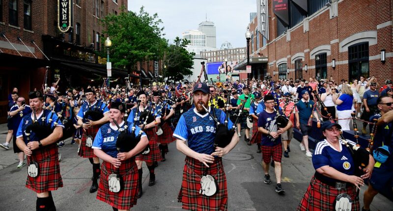 Tartan Army are knocking it out of the park with Boston invasion as entranced locals pay warm tribute to party-loving Scotland supporters