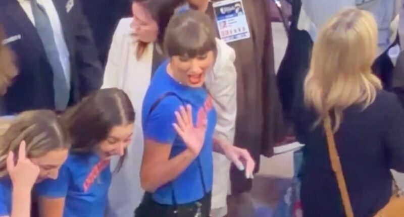 Taylor Swift arrives alongside her Haim besties for Knicks' NBA Finals