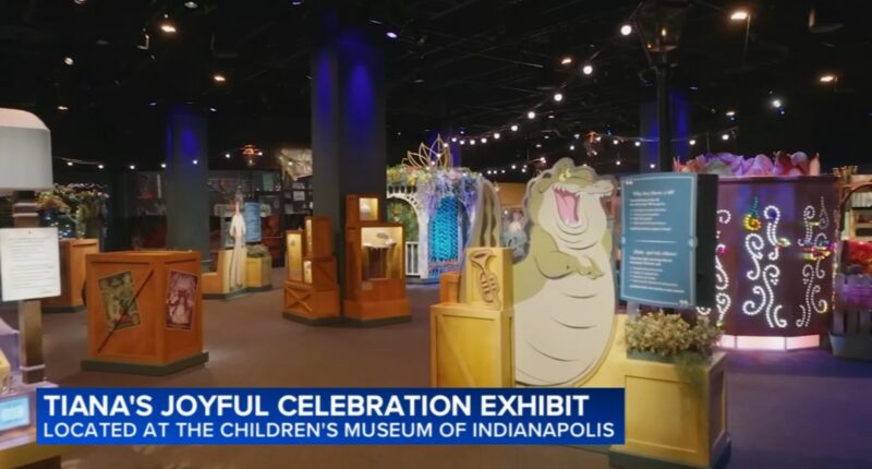 'Tiana's Joyful Celebration,' based on Disney's 'The Princess and the Frog,' at Children's Museum of Indianapolis in Indiana