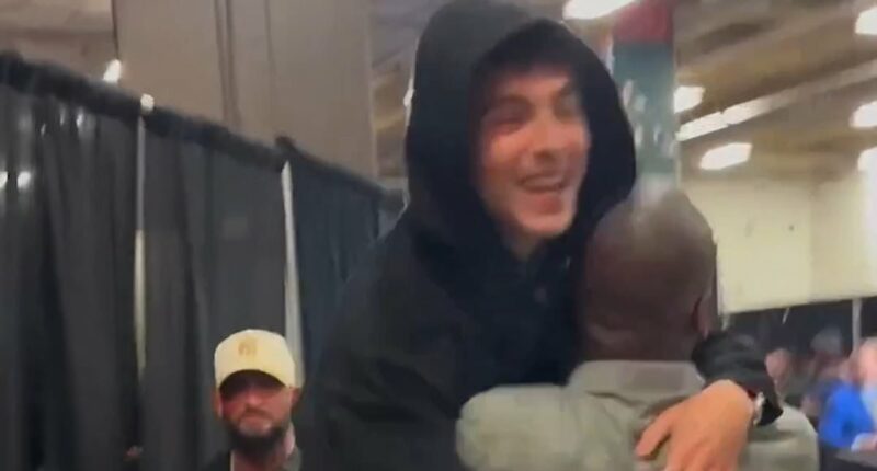 Timothee Chalamet and Ben Stiller go wild backstage after Knicks win