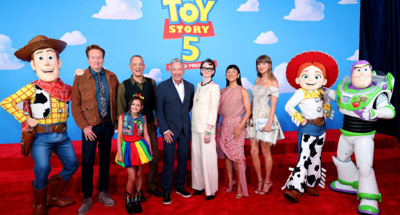 'Toy Story 5' premiere: Tom Hanks, Tim Allen, Taylor Swift, Joan Cusack walk red carpet
