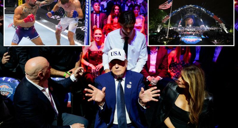 Trump calls 'incredible' UFC event 'one of the most exciting days in the history' of the White House