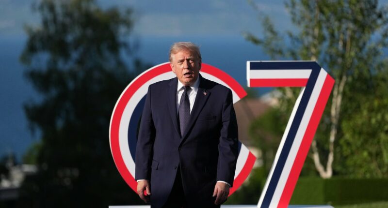 Trump in G7 summit in France as he touts signing of Iran memorandum
