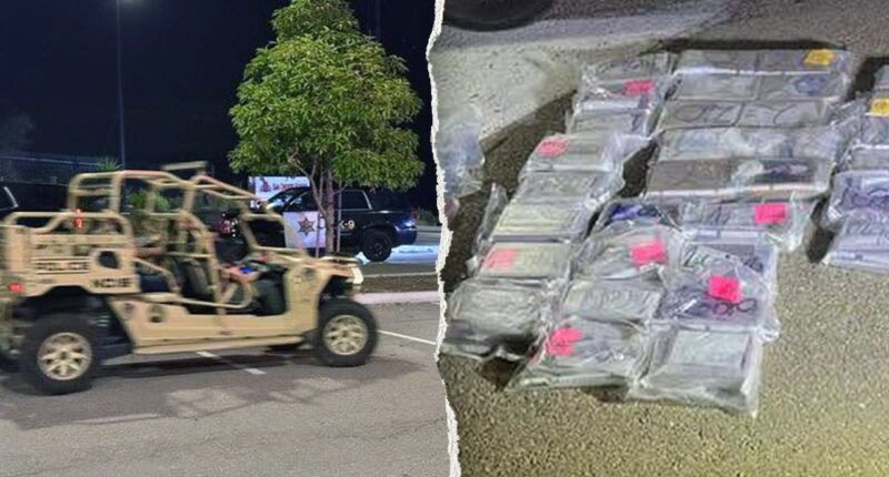 Two suspects arrested after crashing through Camp Pendleton gate with 112 pounds of cocaine and fentanyl