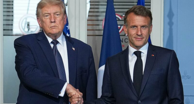 UFC fight-fatigued Trump sounds hoarse during meeting with Macron