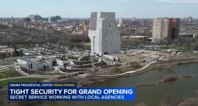 US Secret Service prepares to secure Jackson Park, Chicago Obama Center Opening Ceremony
