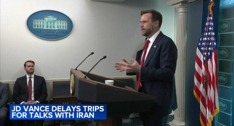 Vice President JD Vance delays trip to Switzerland to lead new US talks with Iran on its nuclear program