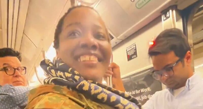 Vile NYC subway anti-Semite filmed ripping at Jewish woman's hair