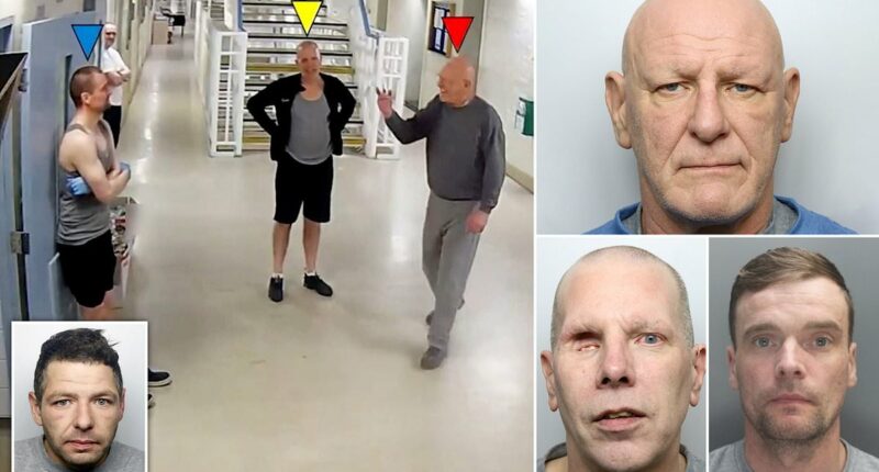 Watch three of UK's most dangerous prisoners storm child killer's cell