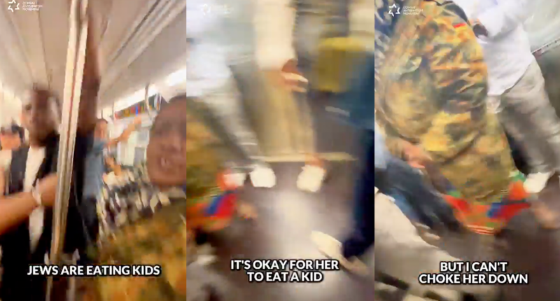 Woman allegedly choked subway rider, yelled antisemitic remarks in attack caught on video: police