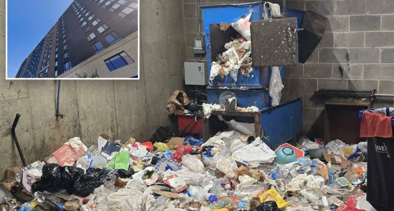 Woman in state of 'paranoia' falls 10 stories down trash chute in New Jersey apartment complex