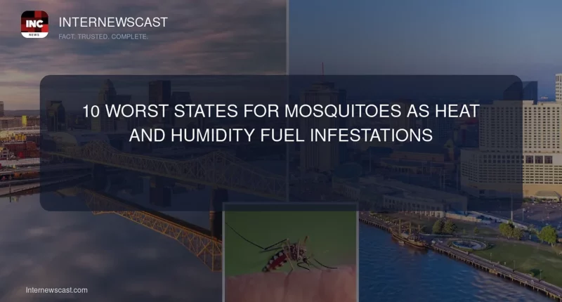 10 Worst States for Mosquitoes as Heat and Humidity Fuel Infestations - Internewscast Journal