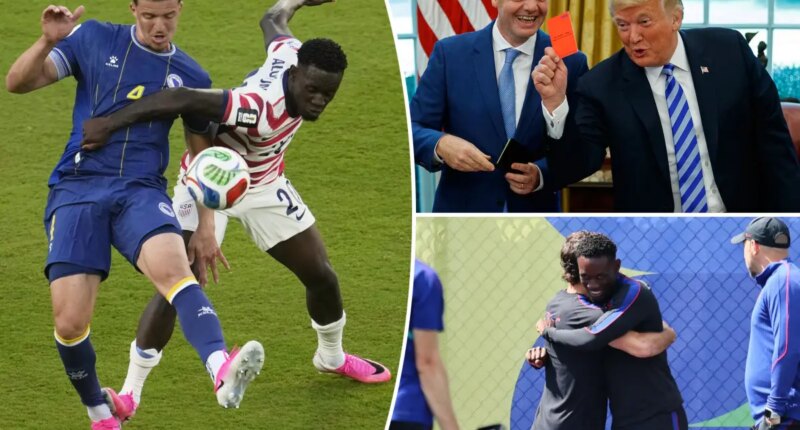 Trump says he asked FIFA for review of Folarin Balogun red card