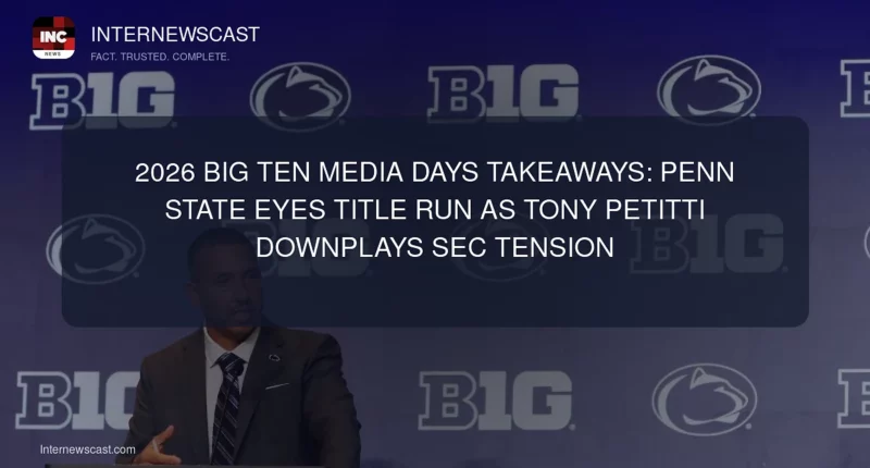 2026 Big Ten Media Days Takeaways: Penn State Eyes Title Run as Tony Petitti Downplays SEC Tension - Internewscast Journal