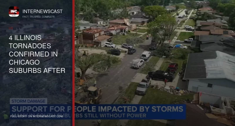 4 Illinois Tornadoes Confirmed in Chicago Suburbs After Storms - Internewscast Journal