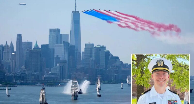 Active duty Naval officer from Seattle thrilled by patriotism in NYC