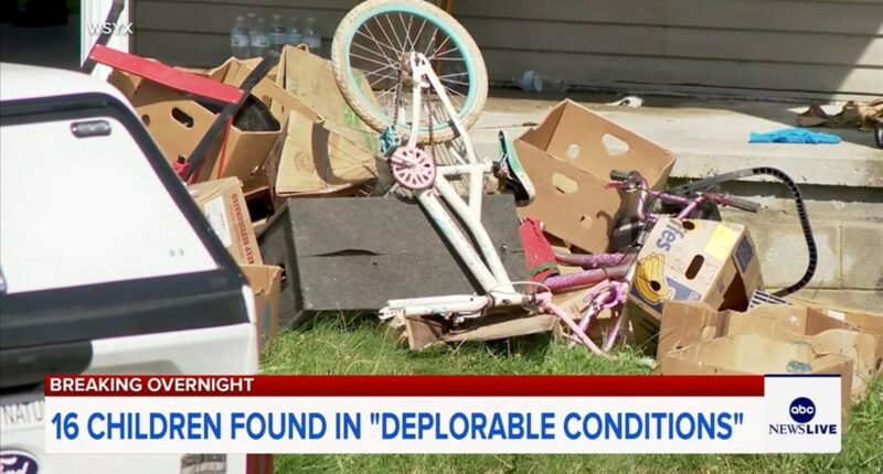 Adults arrested after 16 children found in 'deplorable' conditions in southern Ohio home