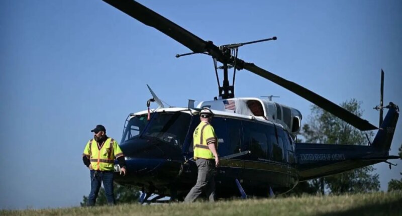 Air Force helicopter makes emergency landing in DC