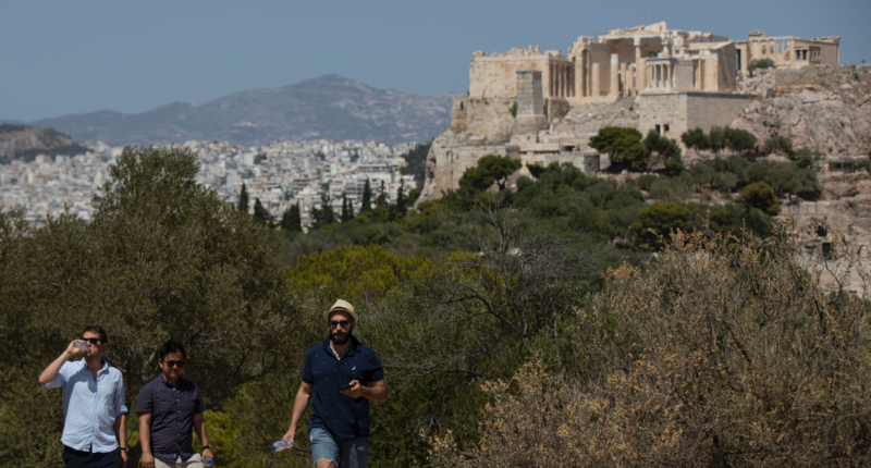 Americans tourists stabbed outside Athens' Acropolis as police detain suspect in apparent random attack