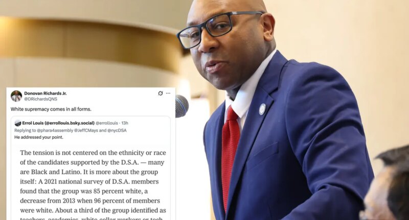 Black NYC politician slams DSA as 'white supremacy' as growing Dem feud spills onto social media