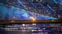Brooklyn Bridge catches fire amid NYC fireworks display as Trump hails it in DC speech