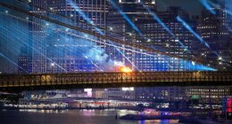 Brooklyn Bridge catches fire amid NYC fireworks display as Trump hails it in DC speech